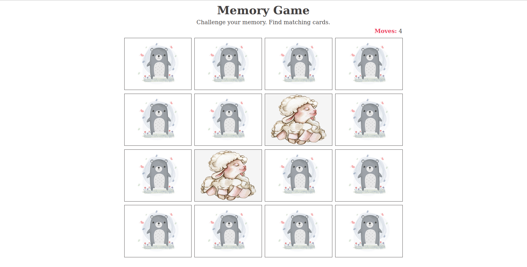 Memory game